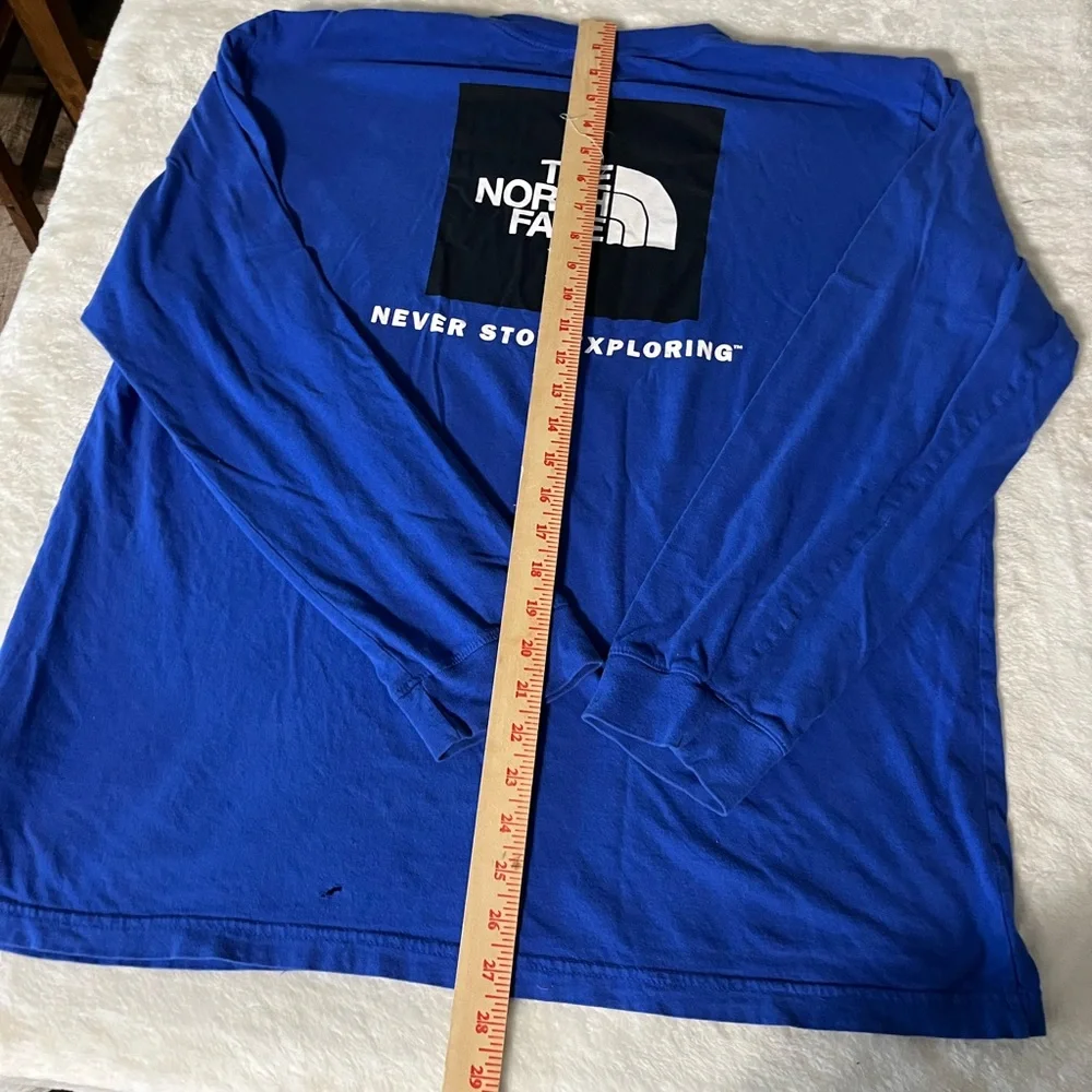The North Face Blue Long Sleeve Shirt XL
